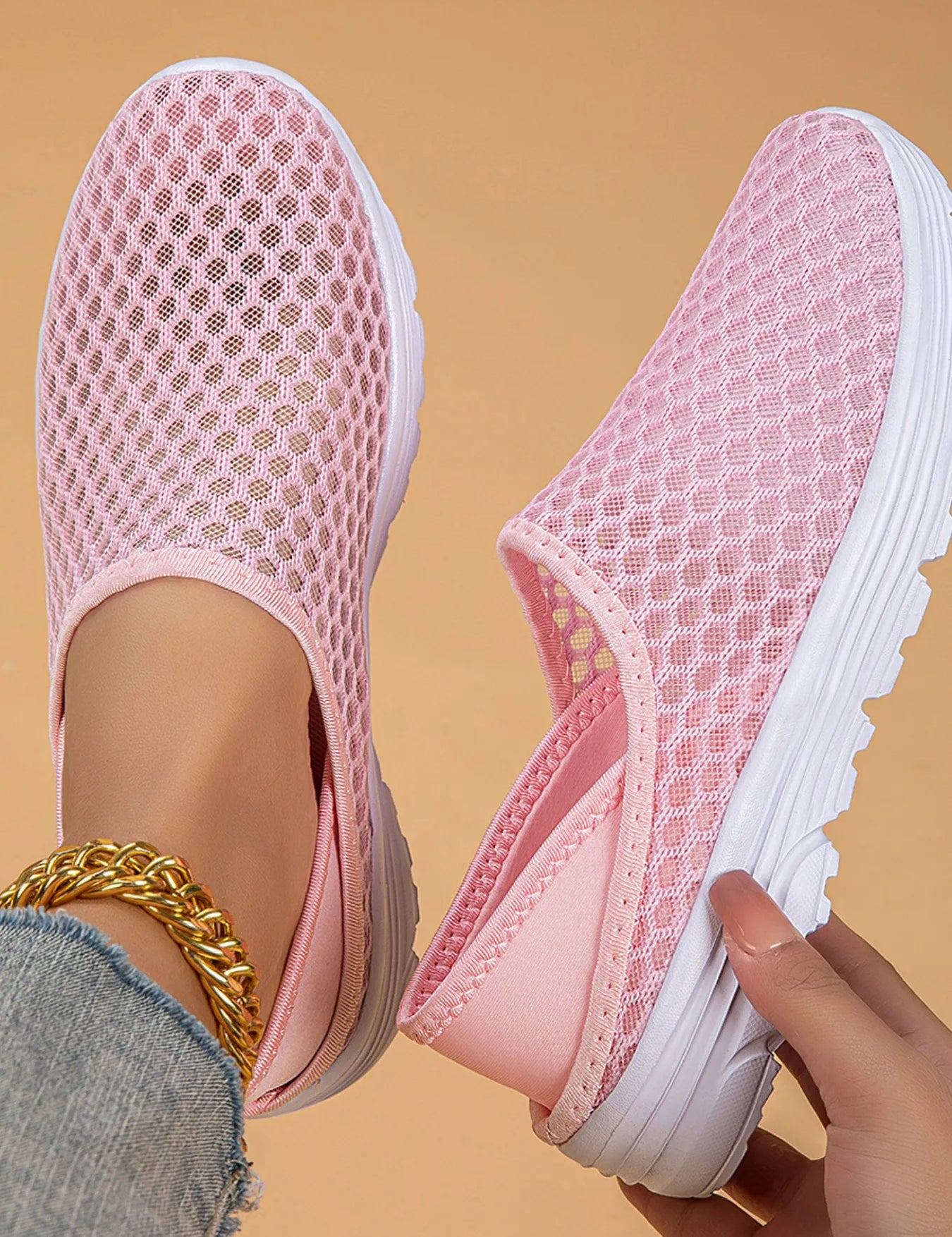 Breathable Mesh Slip-Ons | Sneakers Daverri Fashions