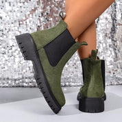 Elastic Side Panels Ankle Boots | Boots Daverri Fashions
