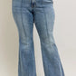 Judy Blue Full Size High-Waist Flare Denim Jeans with Front Seam Detail Plus Size Jeans