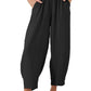 Full Size Drawstring Cropped Jogger Pants Plus Size - DAVERRI FASHIONS