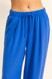 HYFVE Elasticized Waist Wide Leg Pants | Pants Daverri Fashions