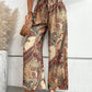 Printed Wide Leg Pants - DAVERRI FASHIONS