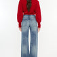 Kancan Distressed High Waist Bootcut Jeans Jeans