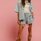 BiBi Rope Belt Leopard Shorts