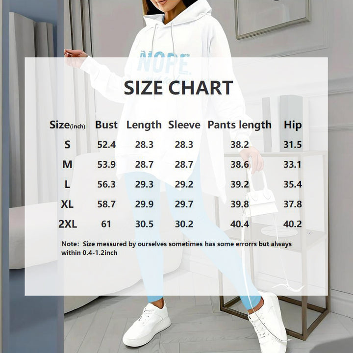 Leggings & Nope Not Today Oversized Split Hem Hoodie Loungewear Set | Loungewear Sets Daverri Fashions