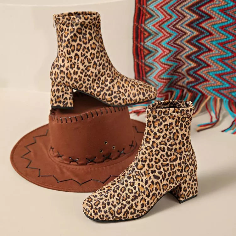 Block Heel Ankle Boots | Boots Daverri Fashions