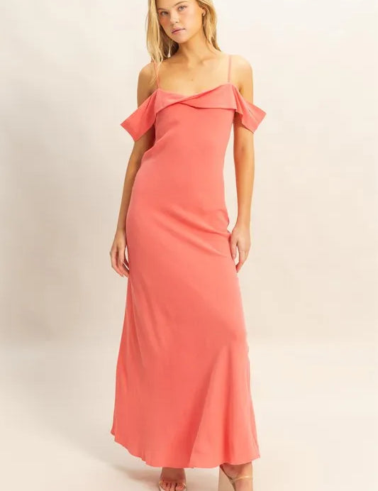 PINK HYFVE Flattering Fit Cami Maxi Dress | Daverri Fashions