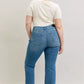 Judy Blue Full Size Mid Rise Slim Bootcut Tummy Control Release Hem Jeans Plus Size - DAVERRI FASHIONS
