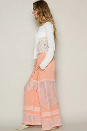 POL Drawstring Elastic Waistband Wide-Leg Pants | Pants Daverri Fashions