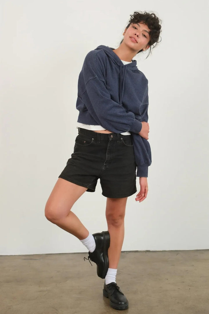 HYFVE Drop Shoulder Cropped Hoodie | Hoodies Daverri Fashions