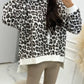 Leopard Dropped Shoulder Hoodie - DAVERRI FASHIONS