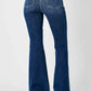 Judy Blue Full Size Hw Angled Side Seam Detail Flare Jeans Plus Size Jeans