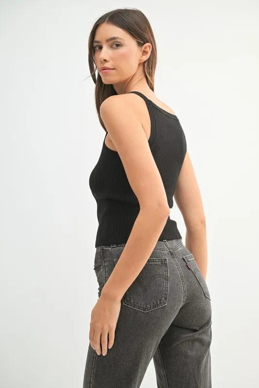 MABLE Ribbed Knit Tank - DAVERRI FASHIONS