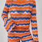 Striped Sweater and Knit Shorts Set - DAVERRI FASHIONS