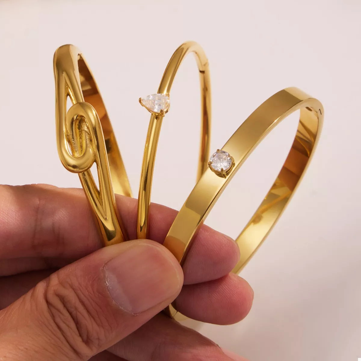 18K Gold-Plated Zircon Bracelet | Bracelets Daverri Fashions