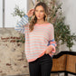 Striped Dropped Shoulder Sweater Sweaters