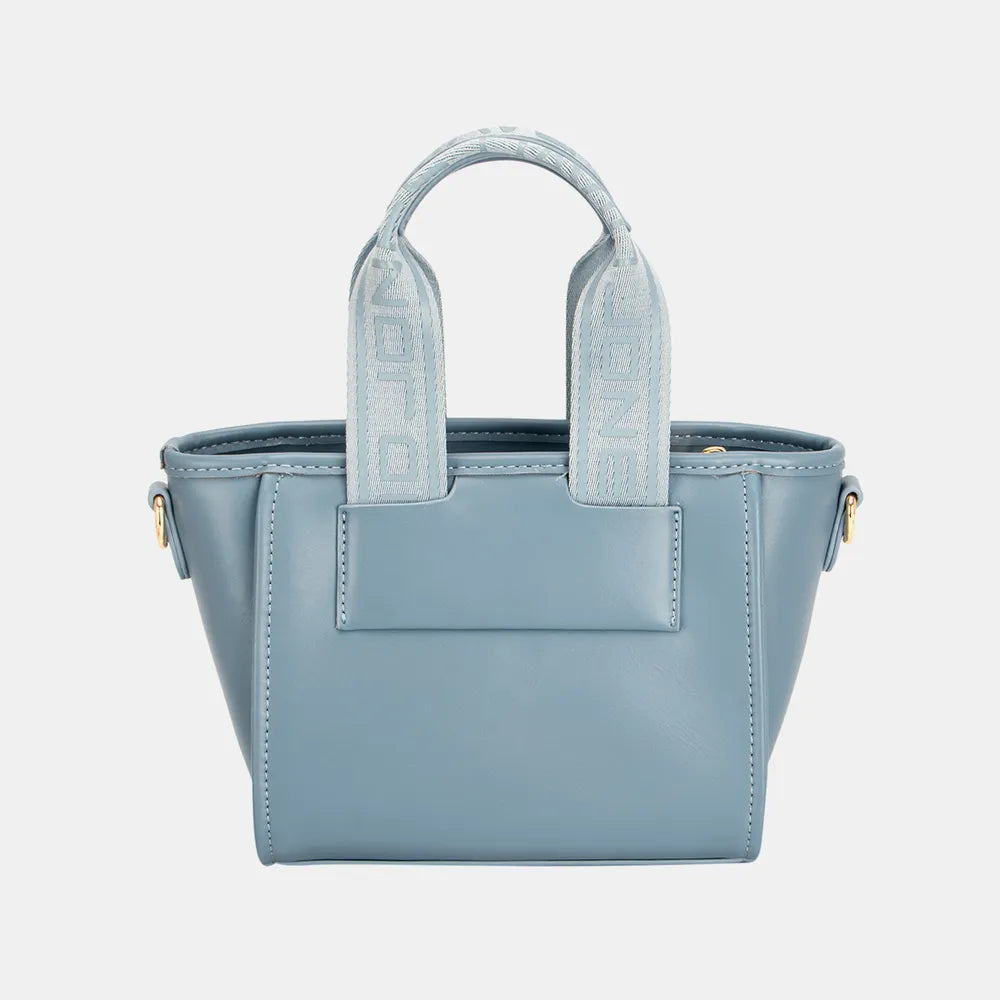David Jones Small Handbag with Embossed Pattern Handles | Daverri Fashions
