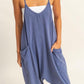 HYFVE Relaxed Fit Mineral Washed Overalls with Pockets Overalls