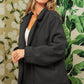 BiBi Single-Breasted Washed Fleece Jacket