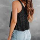 Sequin Scoop Neck Tank - DAVERRI FASHIONS