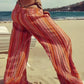 Striped Wide Leg Pants - DAVERRI FASHIONS