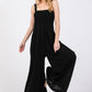 SAGE+FIG Smocked Flowy Wide Leg Jumpsuit