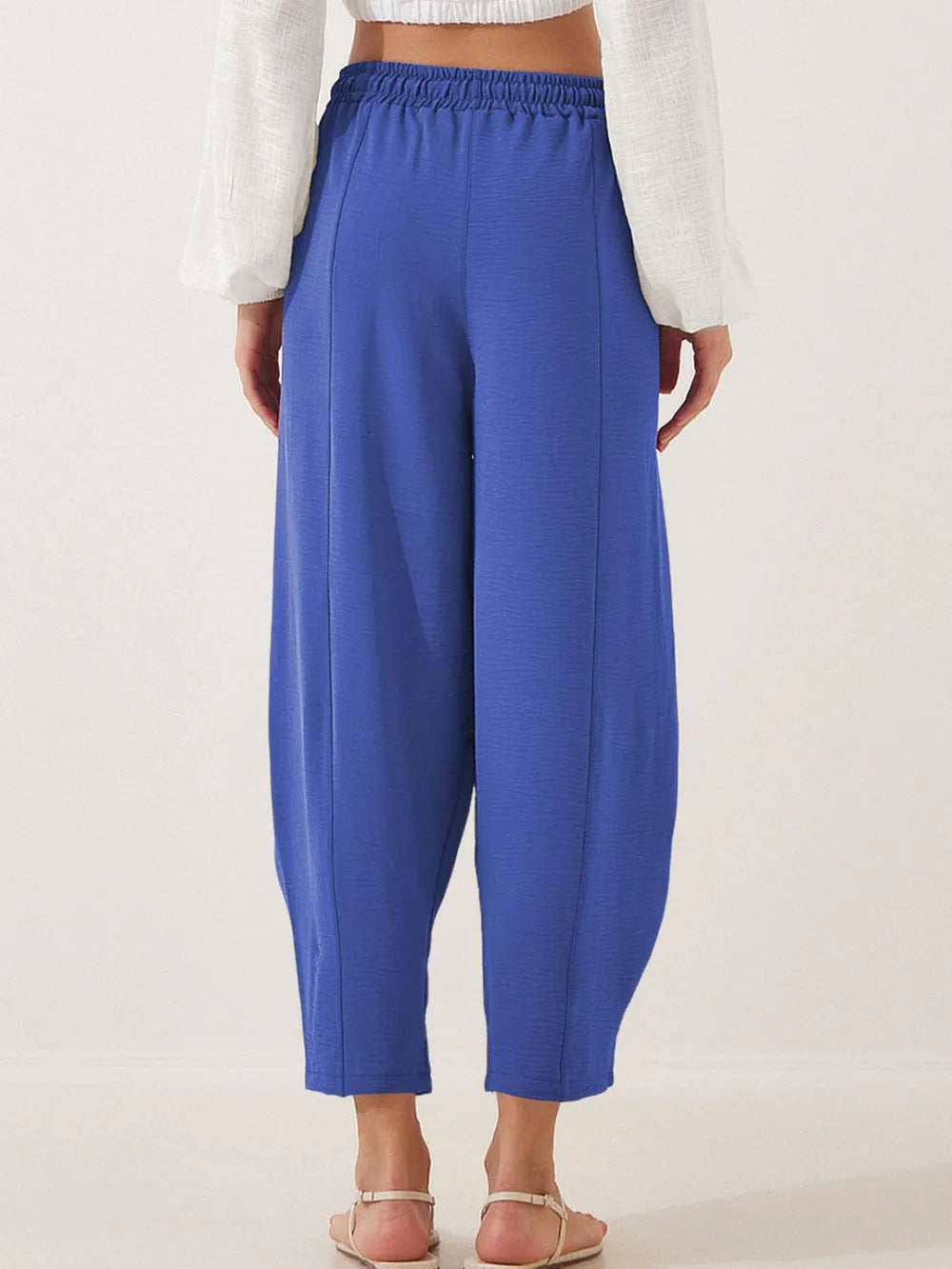 Full Size Drawstring Cropped Jogger Pants Plus Size | Pants Daverri Fashions