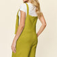 Double Take Full Size Textured Shortalls Shortalls