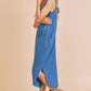 Aemi + Co Round Neck Midi Tank Dress with Pockets - DAVERRI FASHIONS