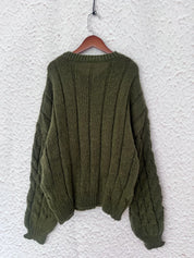 Cable Knit Long Sleeve Sweater | Sweaters Daverri Fashions