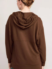 Drawstring Kangaroo Pocket Long Sleeve Hoodie | Hoodies Daverri Fashions