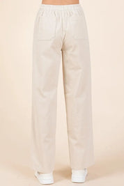 Mittoshop Corduroy Back Elastic Waist Pants | Daverri Fashions