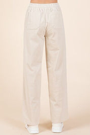 Mittoshop Corduroy Back Elastic Waist Pants