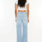 Kancan Distressed High Waist Straight Jeans - DAVERRI FASHIONS