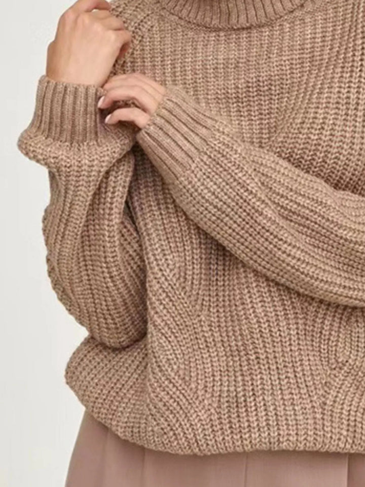 Turtleneck Long Sleeve Sweater | Sweaters Daverri Fashions