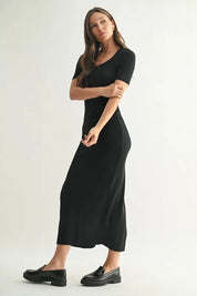 MONO B Laguna Soft Drape Maxi Dress | Daverri Fashions