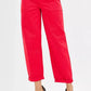RISEN High Rise Ankle Cuffed Barrel Pants - DAVERRI FASHIONS