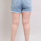 Judy Blue Tummy Control Raw Hem Denim Shorts Denim Shorts