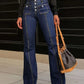 Flare Jeans with Pockets - DAVERRI FASHIONS