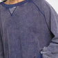 Umgee Mineral Wash French Terry Sweatshirt Sweatshirts