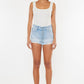 Kancan Distressed Button Fly Denim Shorts Denim Shorts