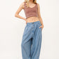 And The Why Elastic Back Pleated Baggy Jeans Jeans