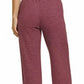 Ribbed Drawstring Lounge Pants Cabernet - DAVERRI FASHIONS