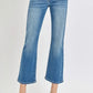 RISEN Full Size Low Rise Crop Flare Jeans - DAVERRI FASHIONS
