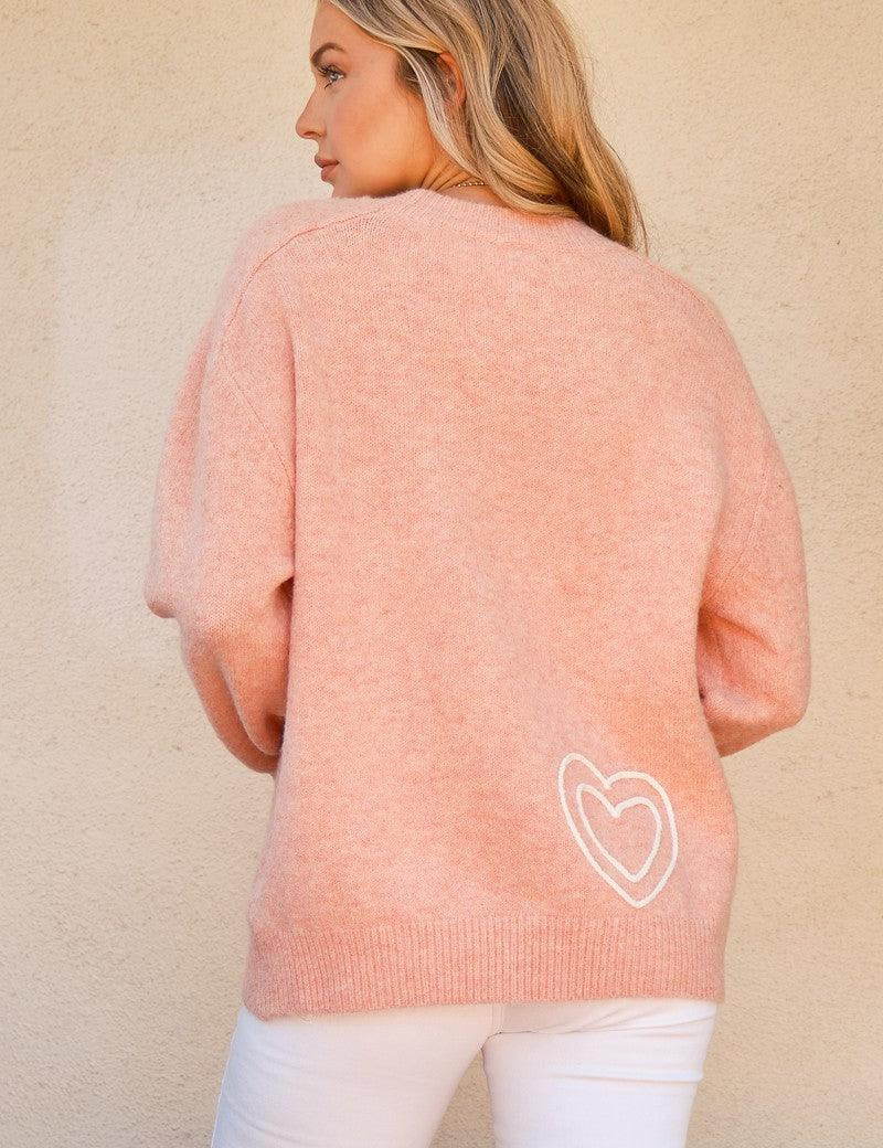 And The Why WIFEY & Heart Round Neck Sweater | Sweaters Daverri Fashions
