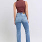 Judy Blue Full Size Raw Hem High Rise Bootcut Jeans Jeans