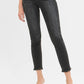 RISEN Full Size Tummy Control Mid Rise Crop Skinny Jeans Plus Size BLACK