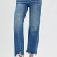 RISEN Full Size Mid Rise Crop Straight Jeans Plus Size Jeans