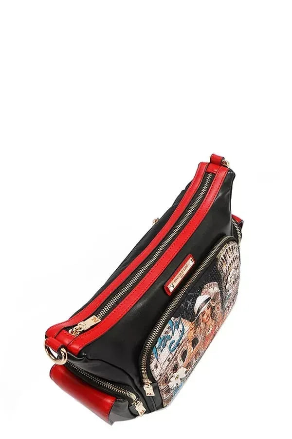 Martha Travels Italy Multi Pocket Shoulder Bag - DAVERRI FASHIONS