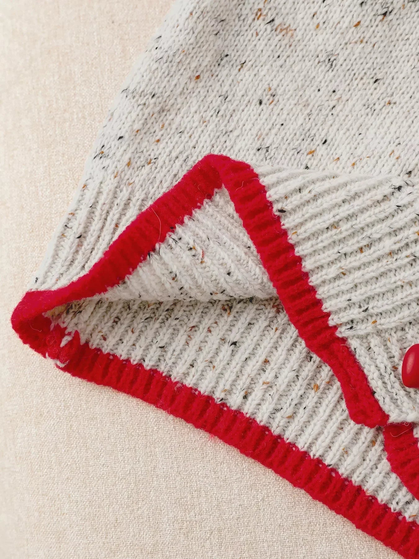 Daverri Fashions Contrast Trim Button Up Cardigan - DAVERRI FASHIONS